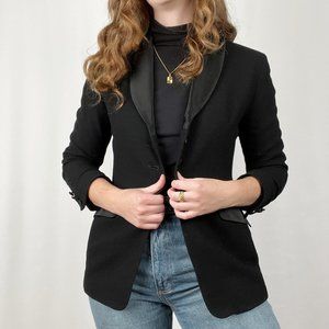 Vintage Pendleton 100% Wool Blazer Jacket Formal Suit Coat Dark Academia Wedding